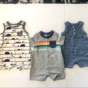EUC. Baby GAP Boy One Piece Bundle. 0-3 Months.